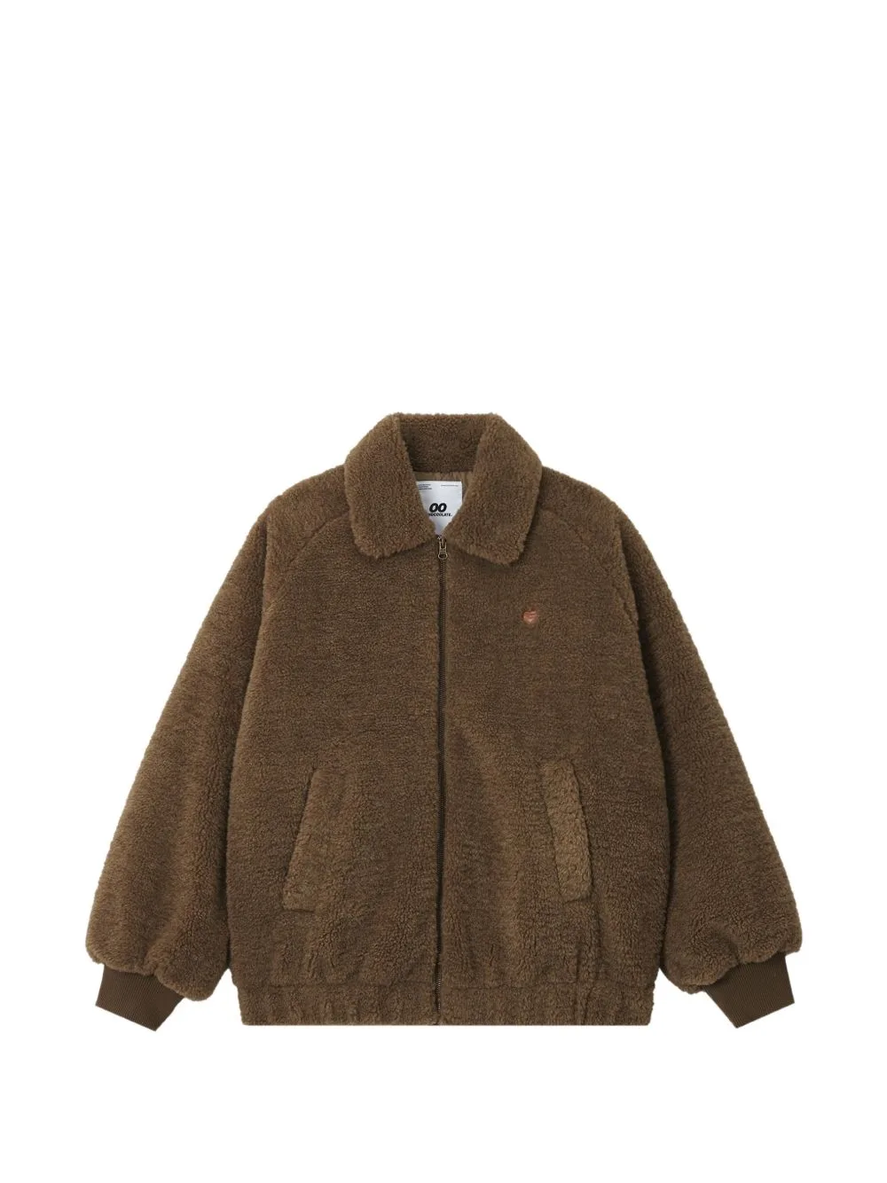 Teddy-Texture Zip-Up Jacket by CHOCOOLATE