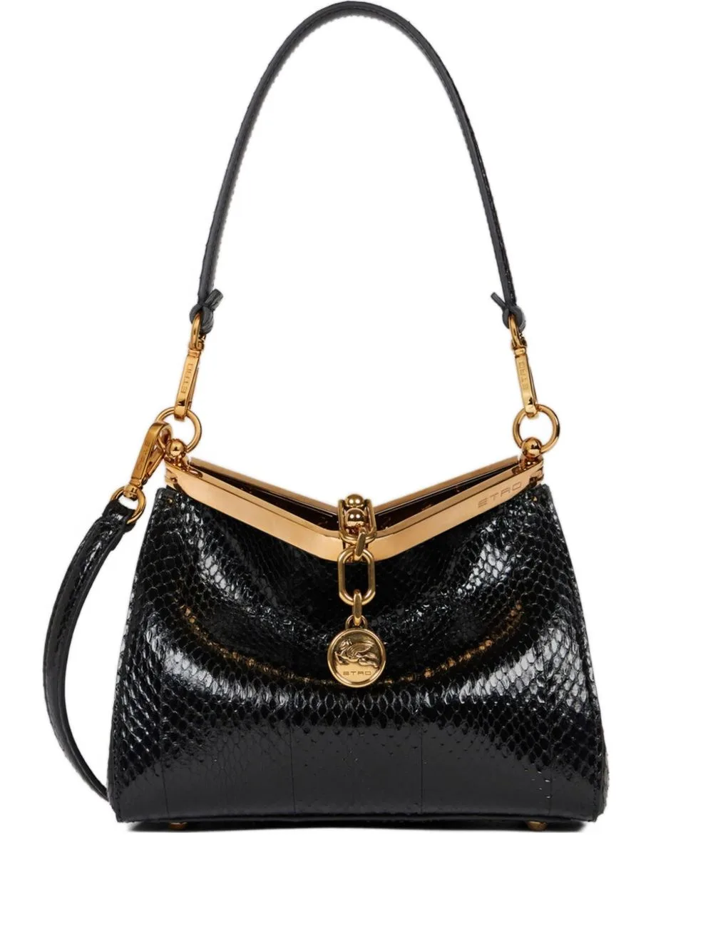 Small Vela Bag in Fine Elaphe Snakeskin by ETRO