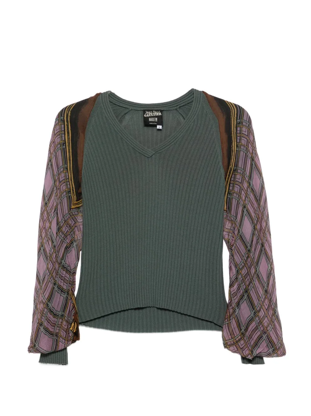 1990s Ribbed Panelled Sweater by Jean Paul Gaultier Pre-Owned