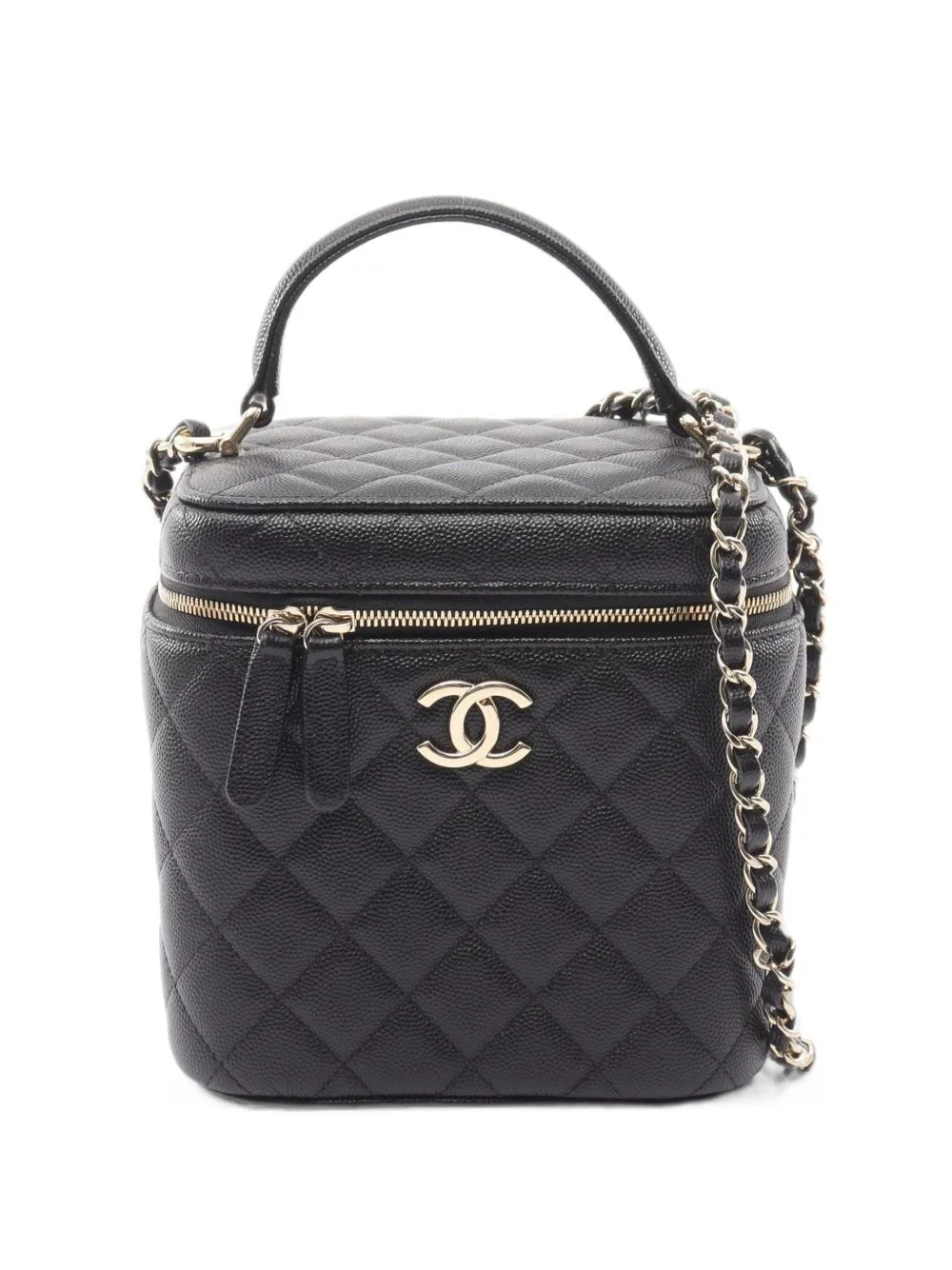 Matelassé Leather Vanity Case by CHANEL Pre-Owned