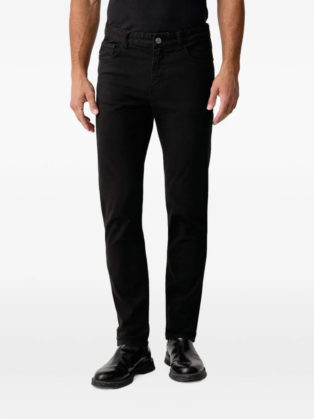 Logo-Patch Slim-Fit Jeans by Trussardi