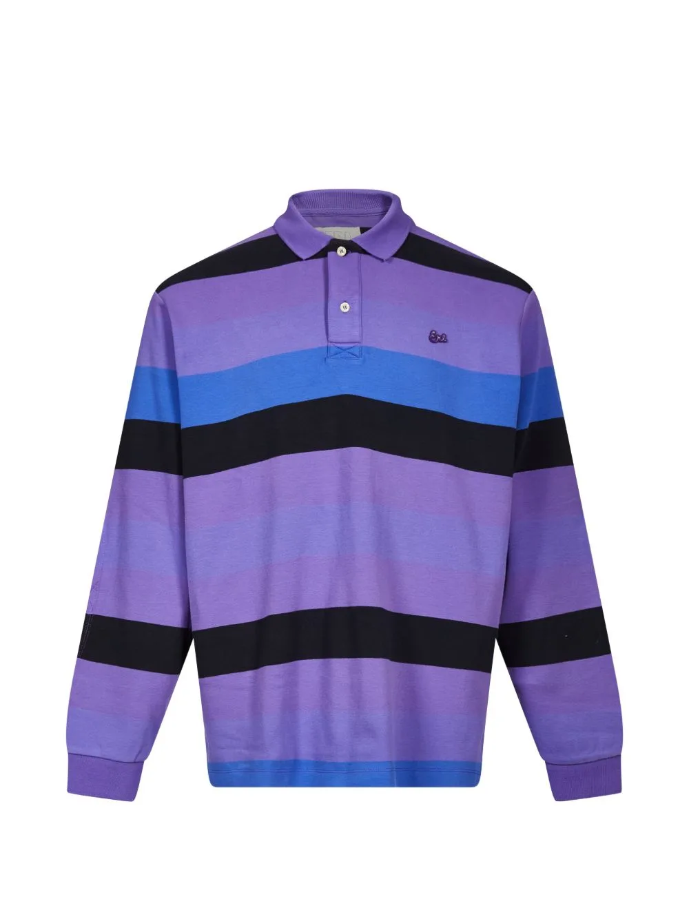 Striped Quilted-Elbow Polo Shirt by ERL