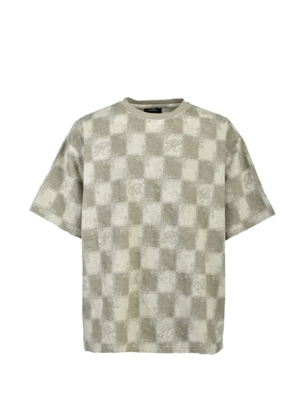 Checkered Terry-Cloth T-Shirt by BREATH