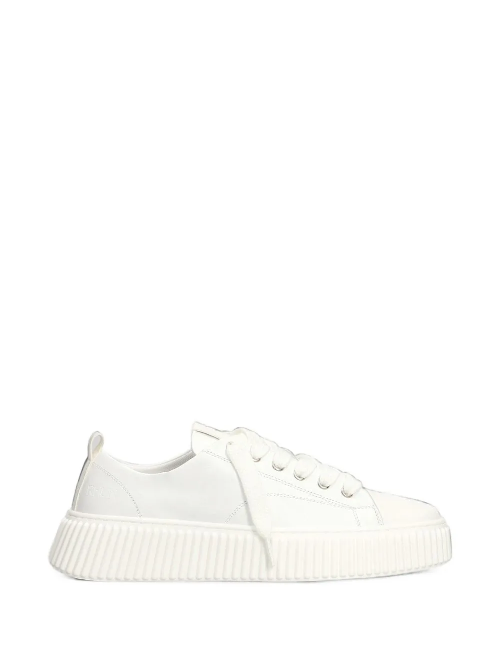 2020 Ridged-Sole Leather Sneakers
