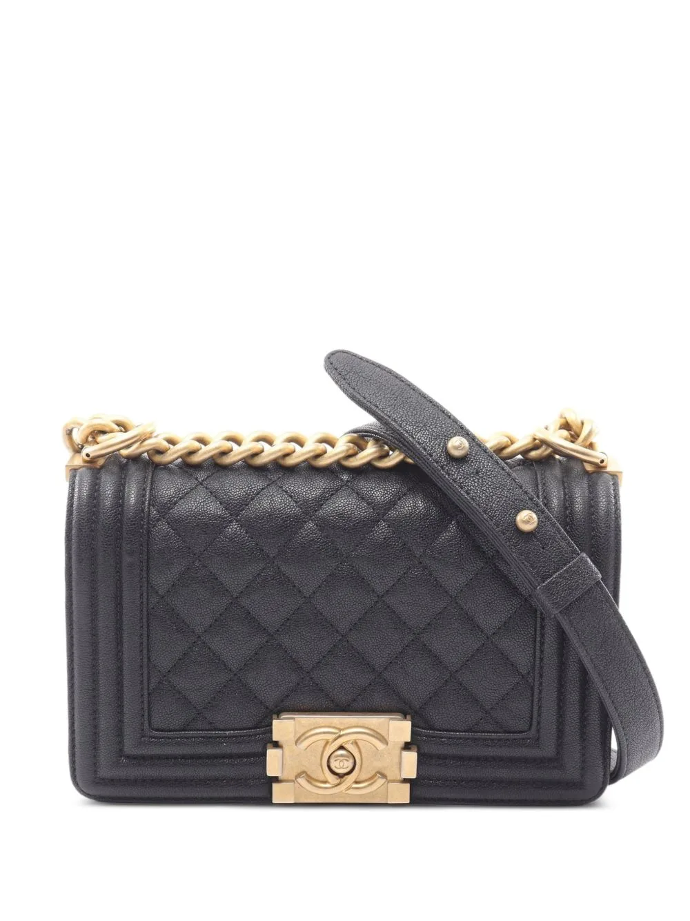 2018-2019 Small Boy Chanel Chain Shoulder Bag by CHANEL Pre-Owned