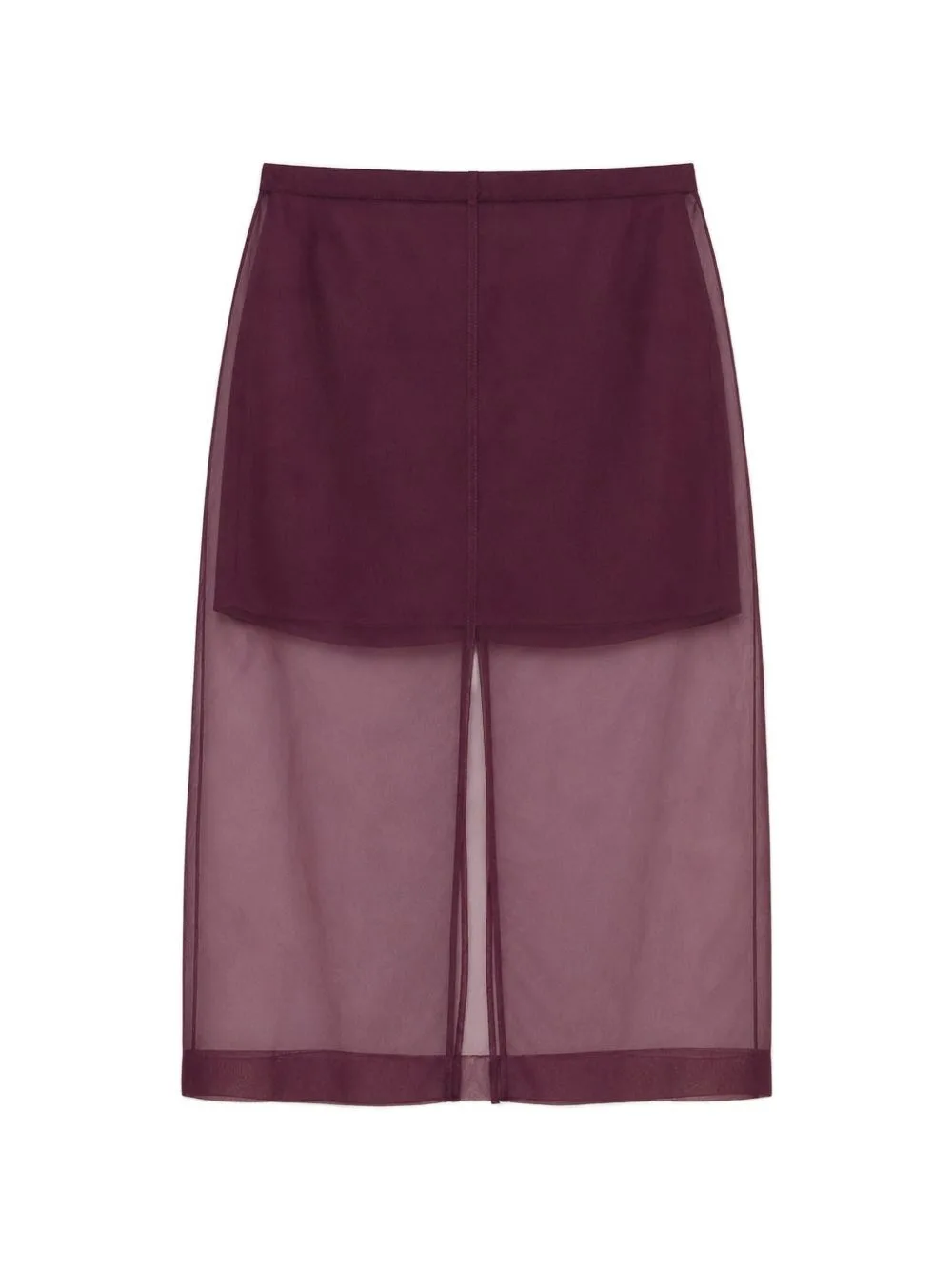 Dana Silk Organza Midi Skirt