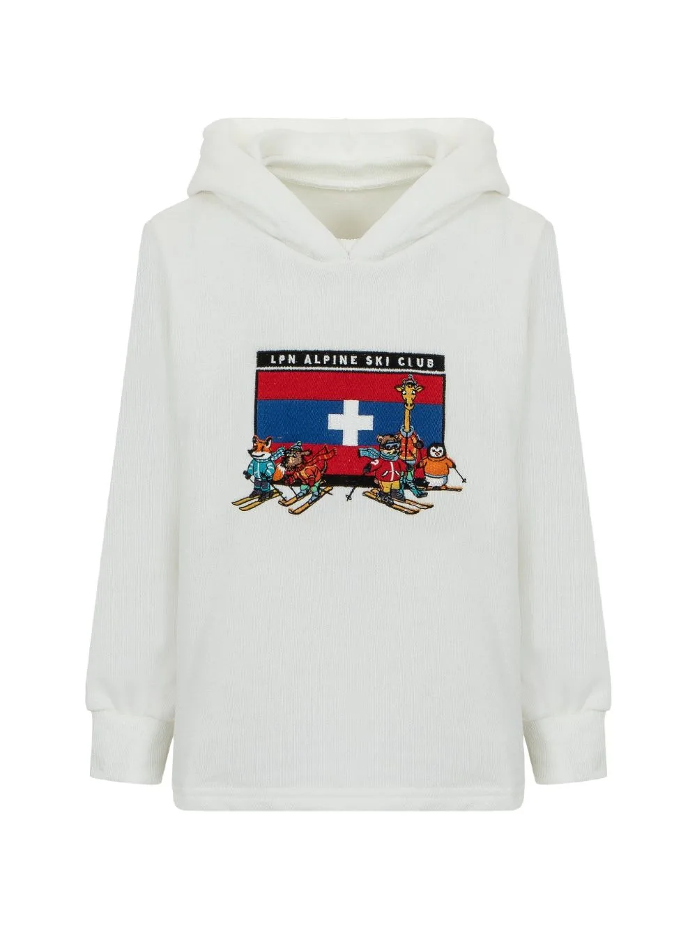 Graphic-Patch Hoodie by Lapin House