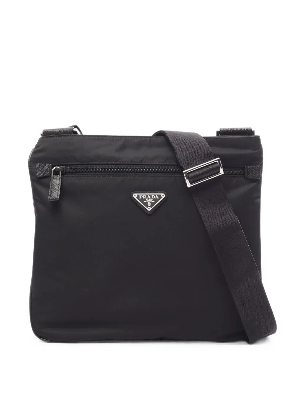 2010s Triangle Logo Shoulder Bag by Prada Pre-Owned