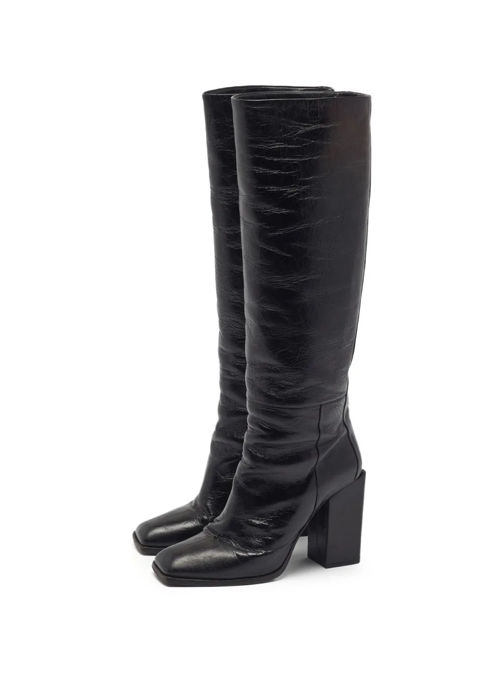 Square-Toe Knee-High Boots by Dolce & Gabbana Pre-Owned