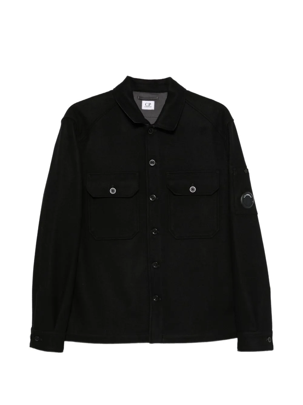 Lens-Detail Buttoned Jacket by C.P. Company
