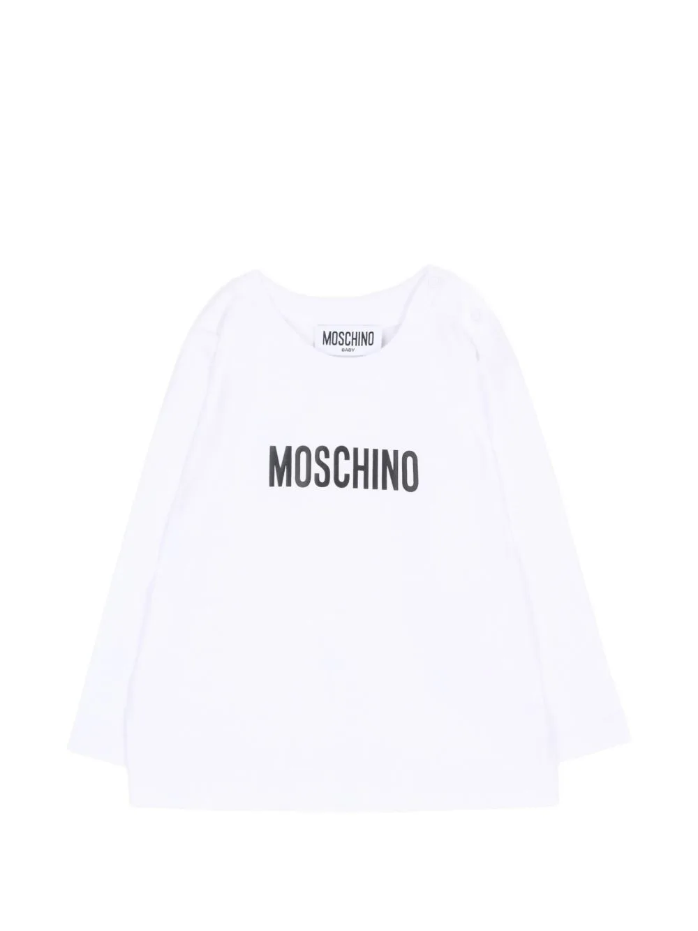 Logo-Print Long-Sleeve T-Shirt by Moschino Kids