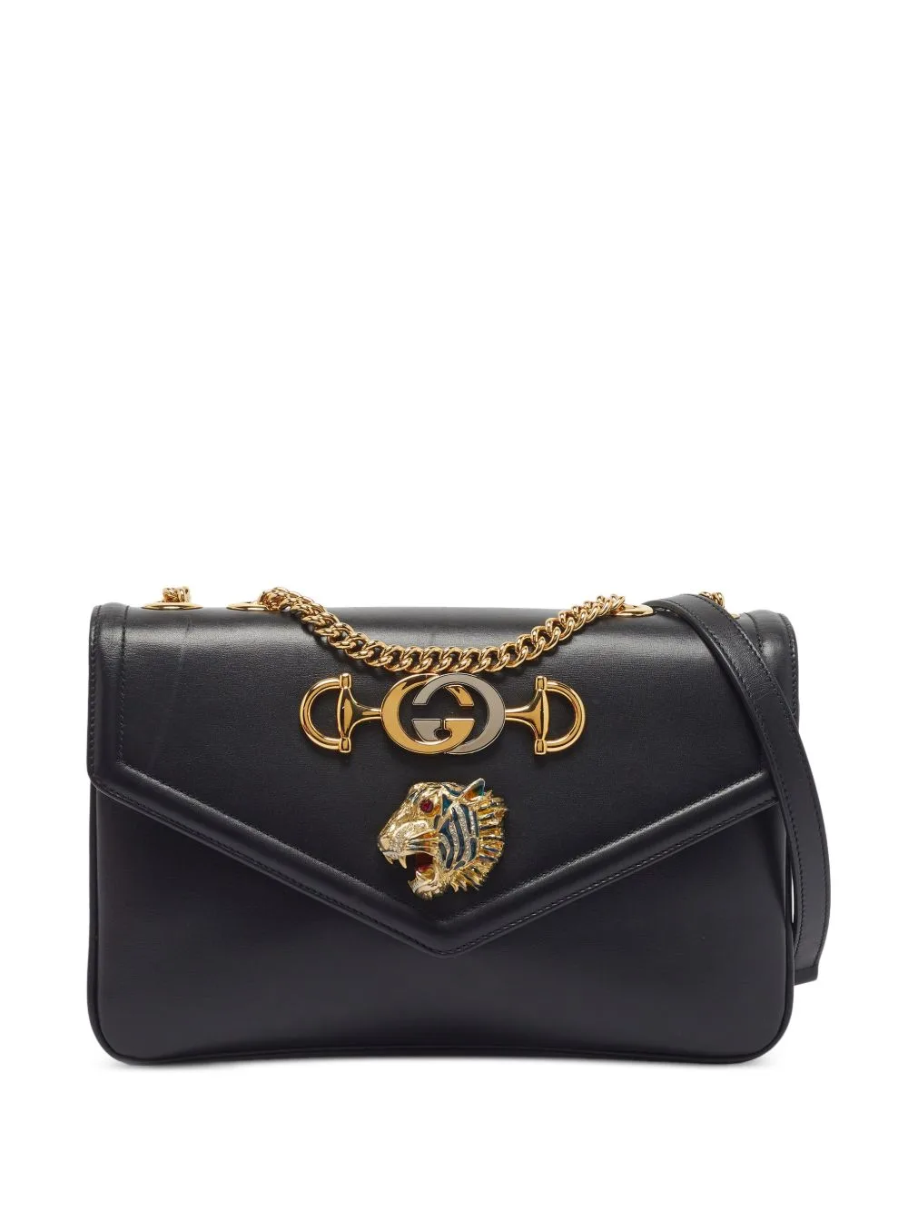 Rajah Interlocking G Horsebit Shoulder Bag by Gucci Pre-Owned