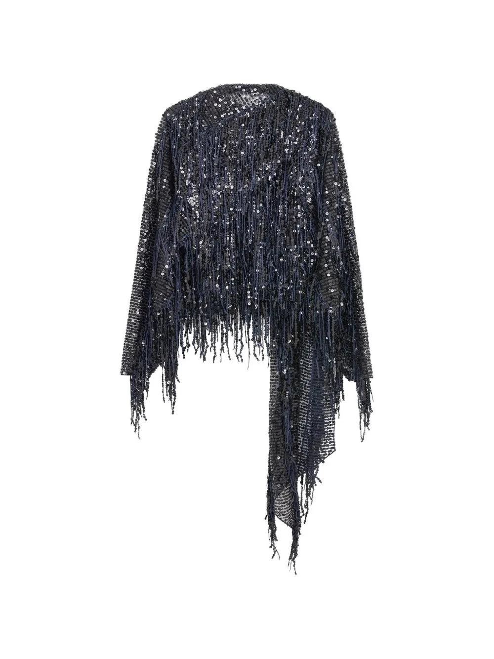 Auro Fringe-Sequin Top by 16Arlington