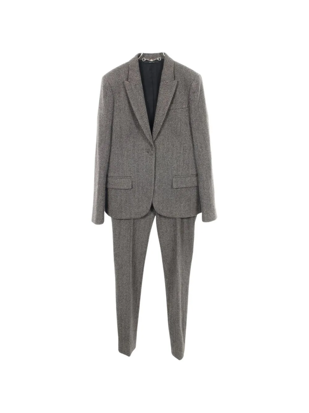 2010 Herringbone Wool Suit by Gucci Pre-Owned