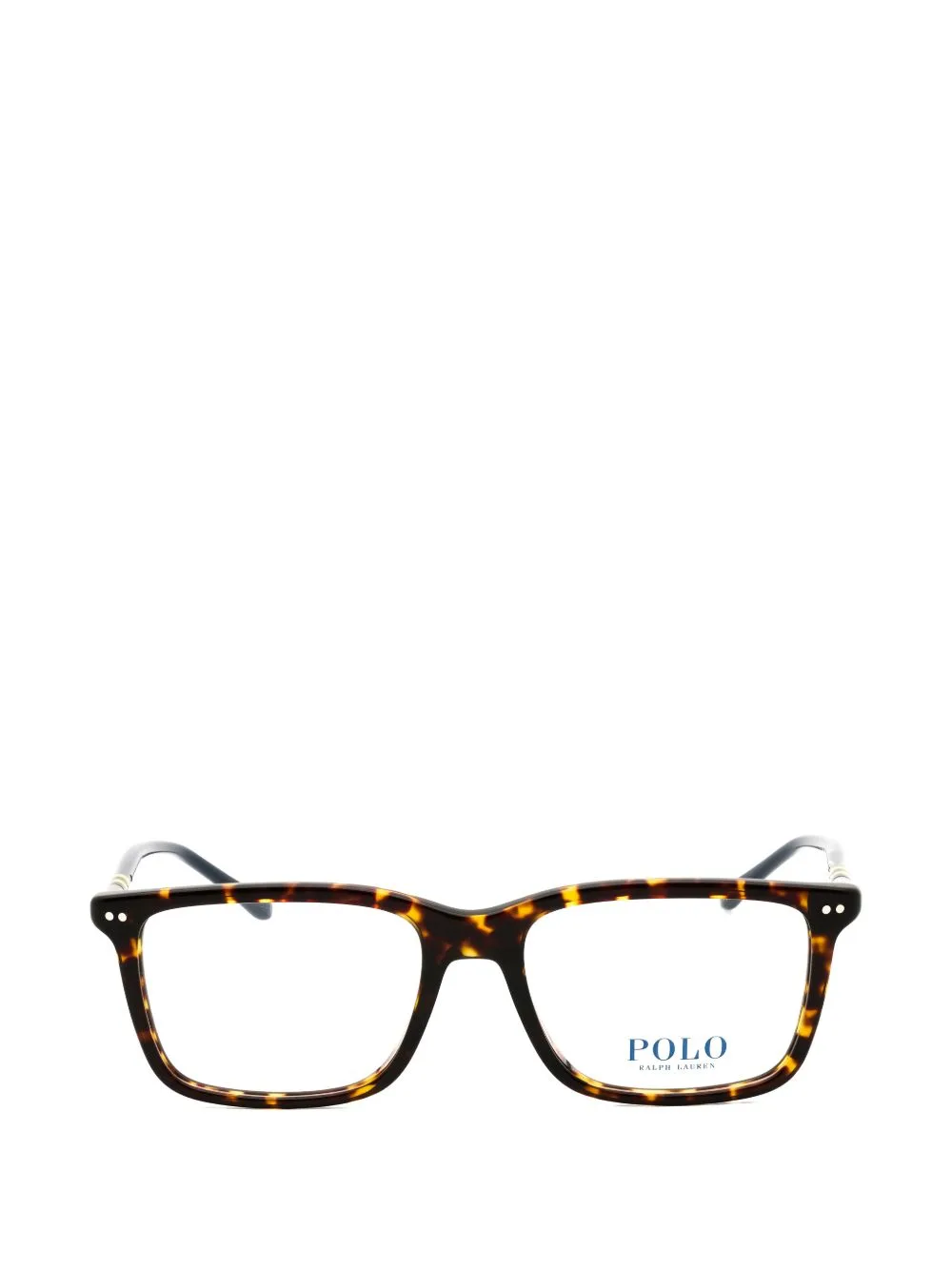 Tortoiseshell-Effect Rectangle-Frame Glasses by Polo Ralph Lauren