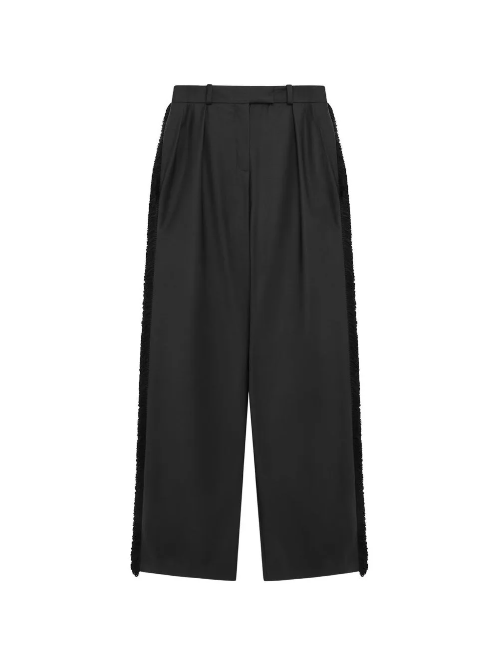 Romano Fringe-Trimmed Trousers by 16Arlington