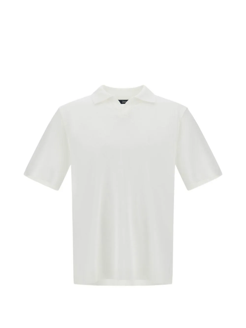 Knitted Cotton Polo Shirt by Herno