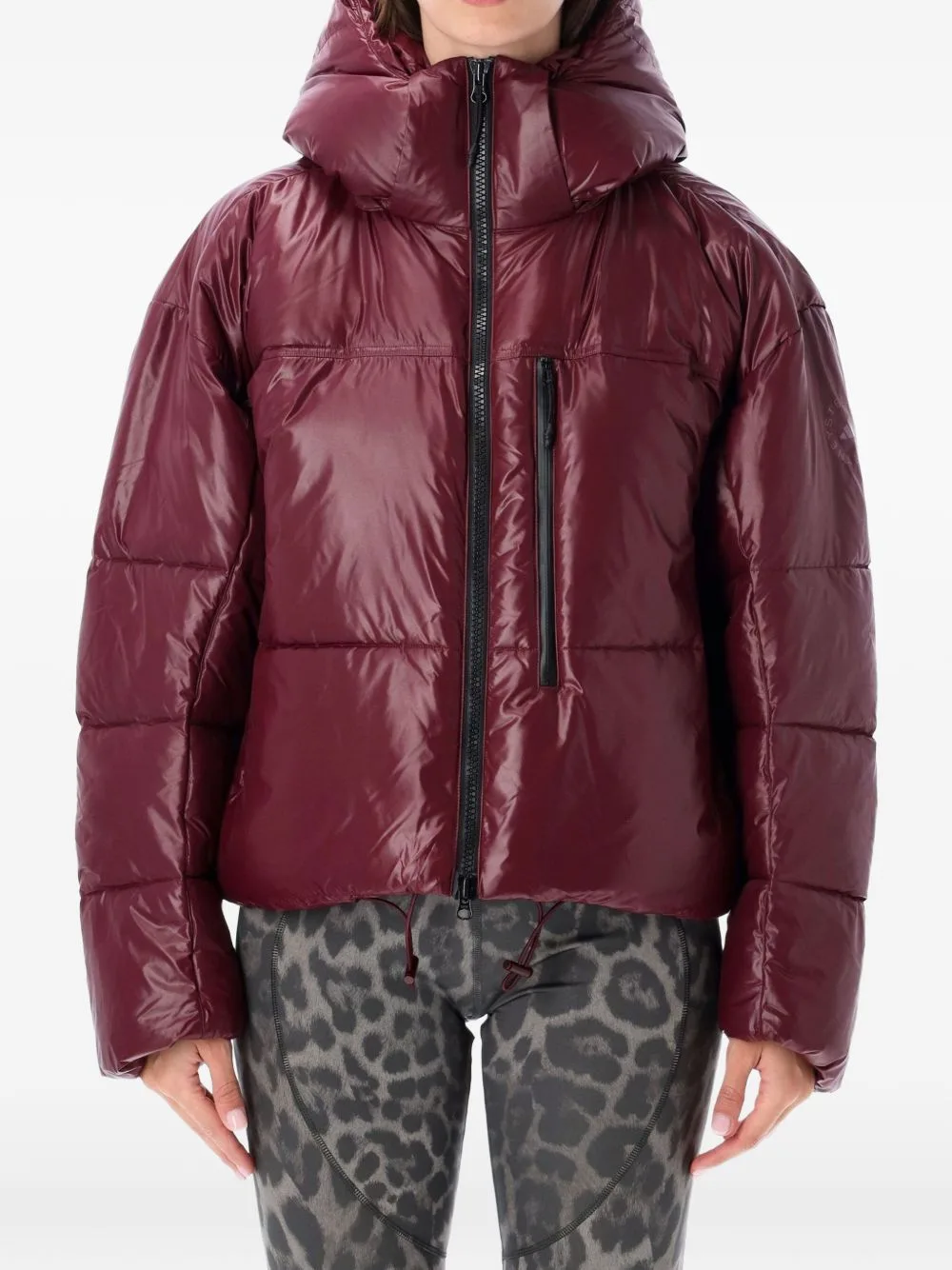 Detachable-Hood Quilted Puffer Jacket by adidas by Stella McCartney