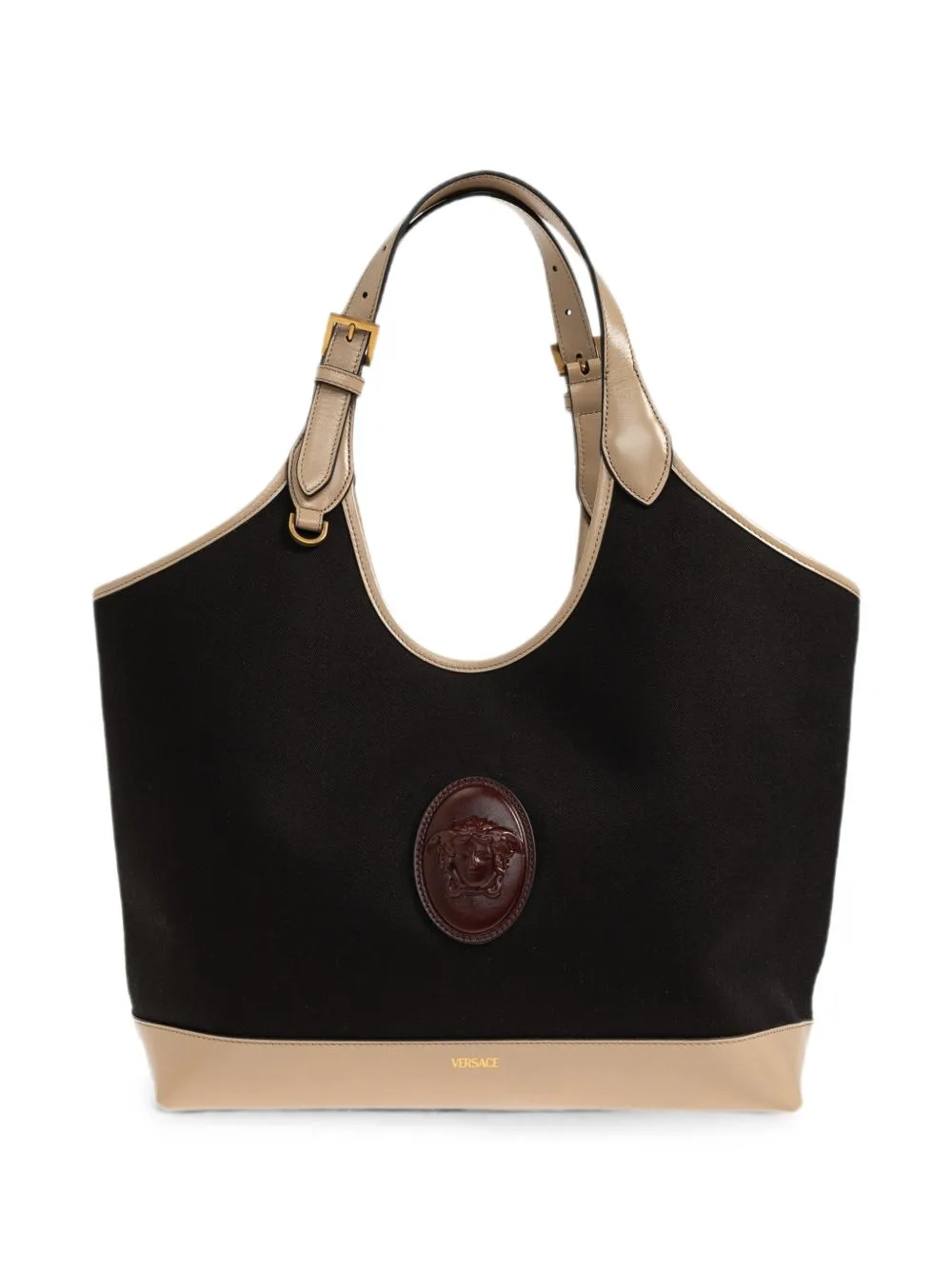 Rivière Large Canvas Tote Bag by Versace
