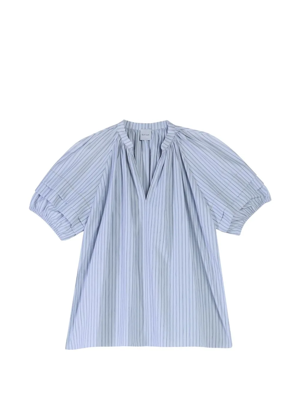 Striped Ruffle-Sleeve Blouse by Paul Smith