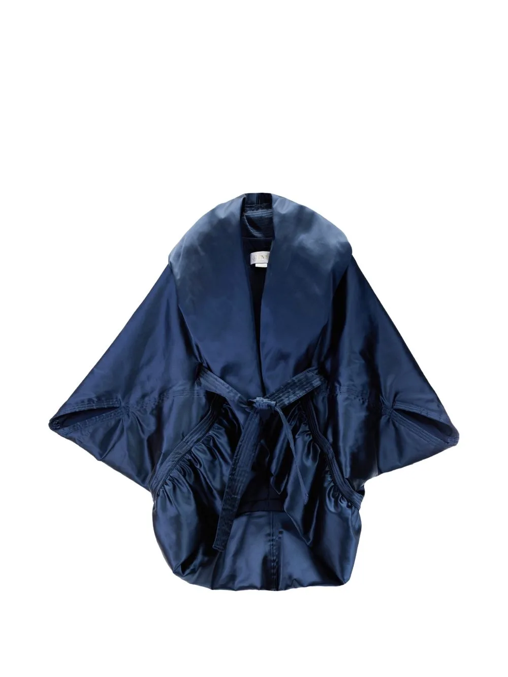 Waisted-Belt Draped Jacket by Genny