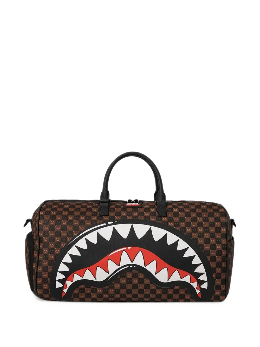 Sharks in Paris Check-Pattern Duffle Bag by Sprayground