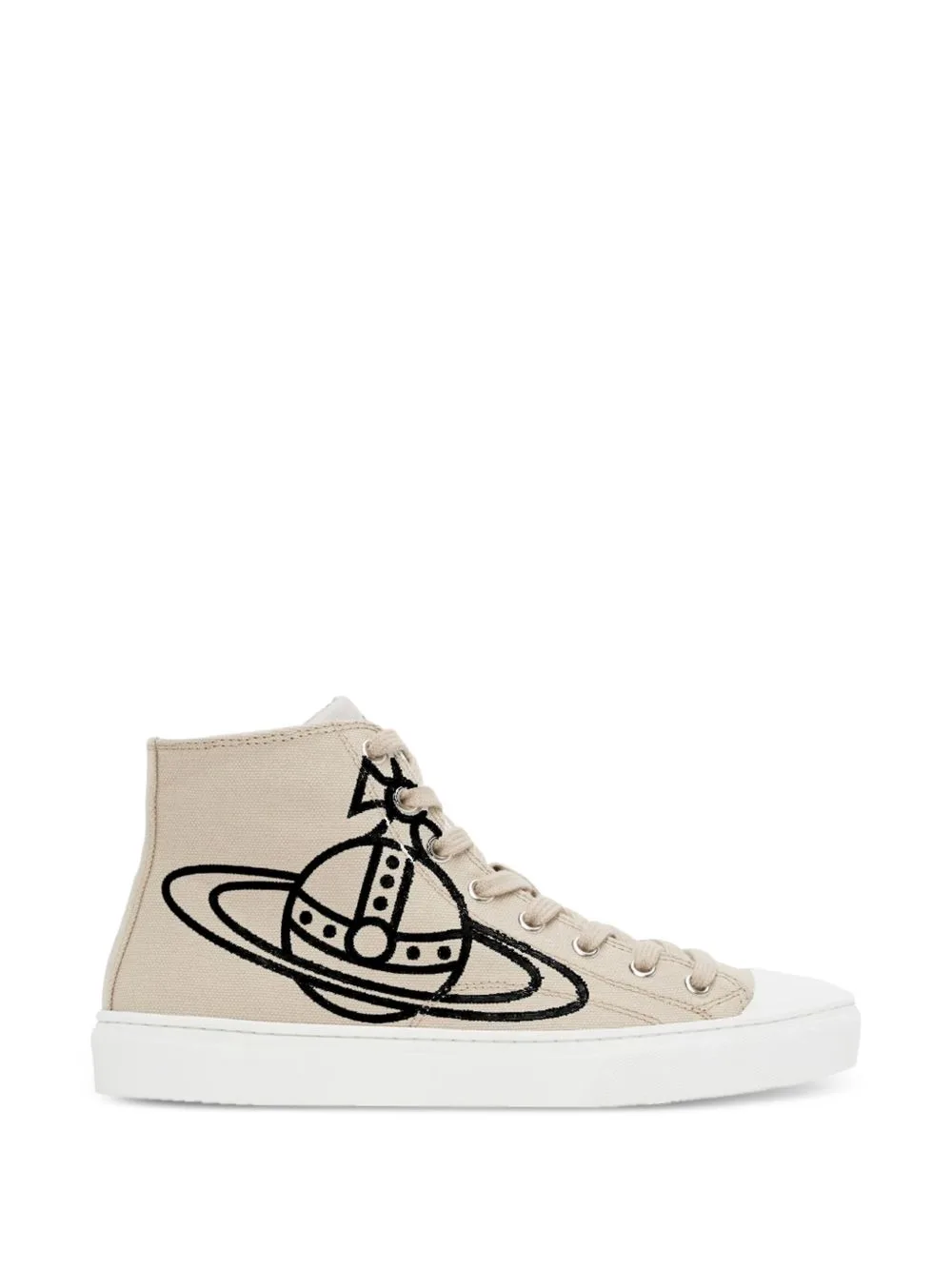 Orb-Print Canvas Sneakers by Vivienne Westwood