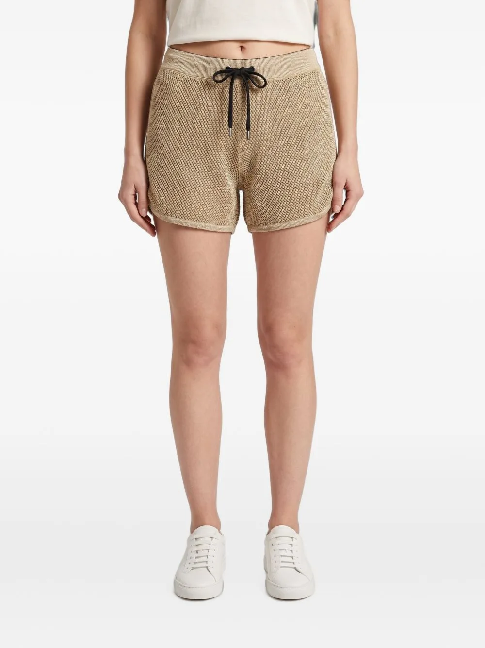Mesh Drawstring Shorts by Brunello Cucinelli