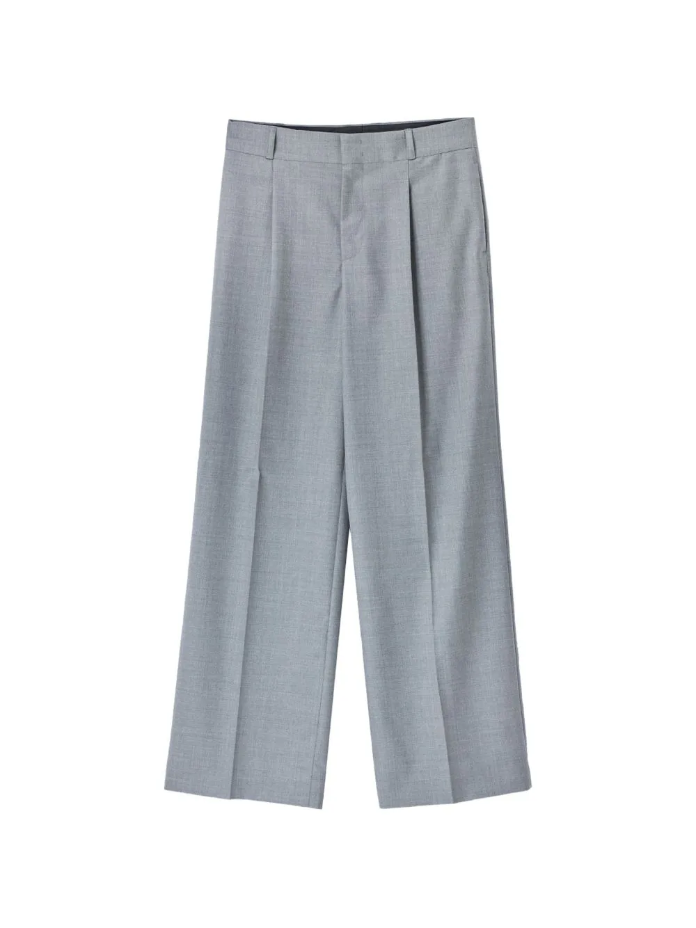 Pleated Wide-Leg Trousers by Moschino
