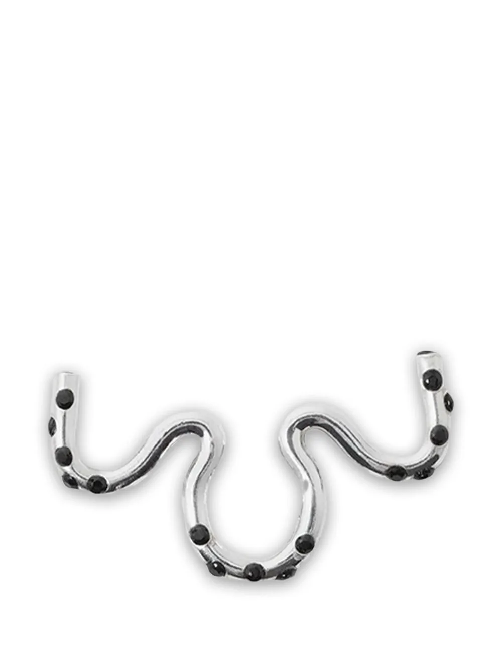 Crystal-Embellished Wavy Septum Ring