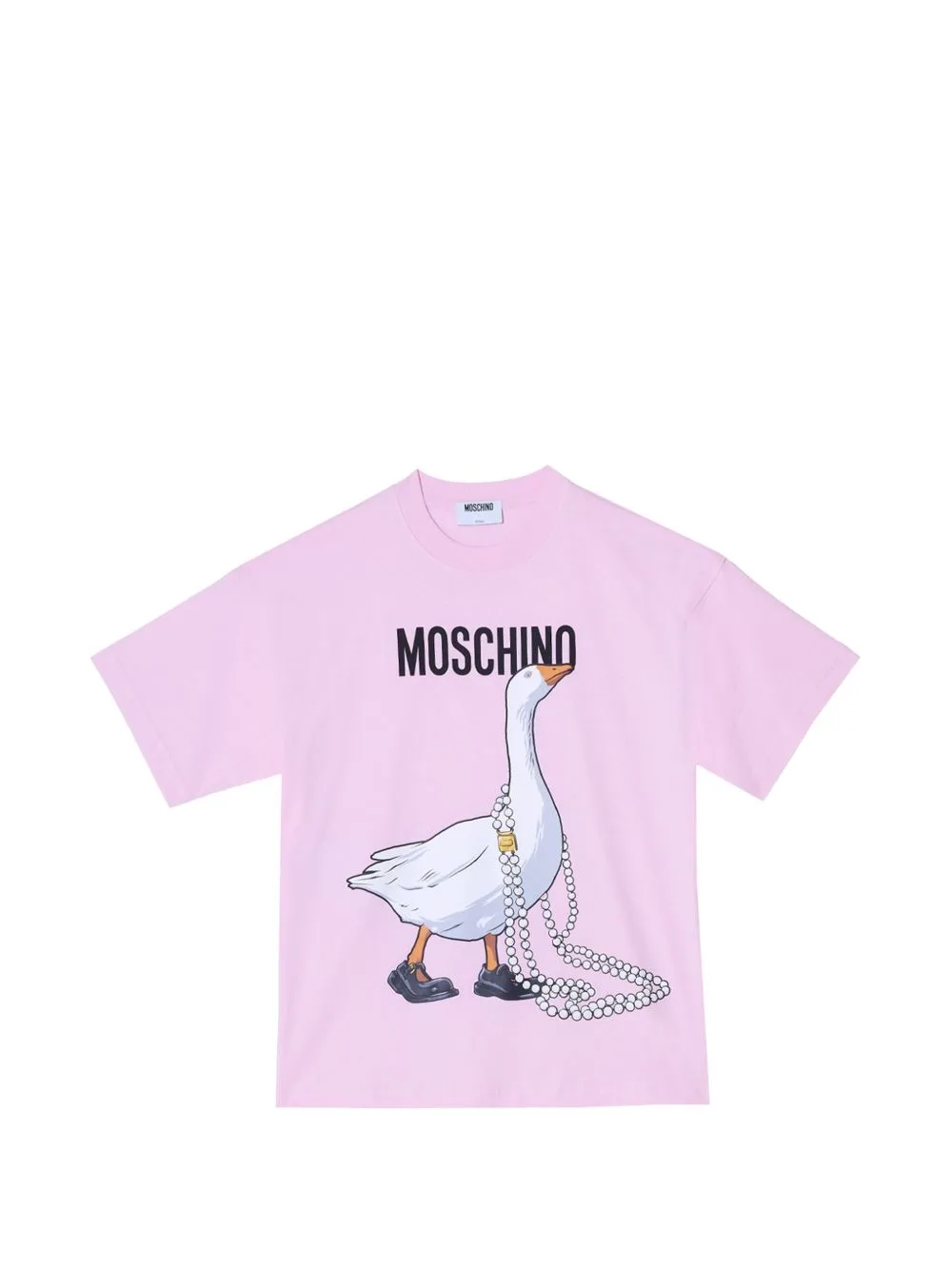 Goose-Print T-Shirt by Moschino