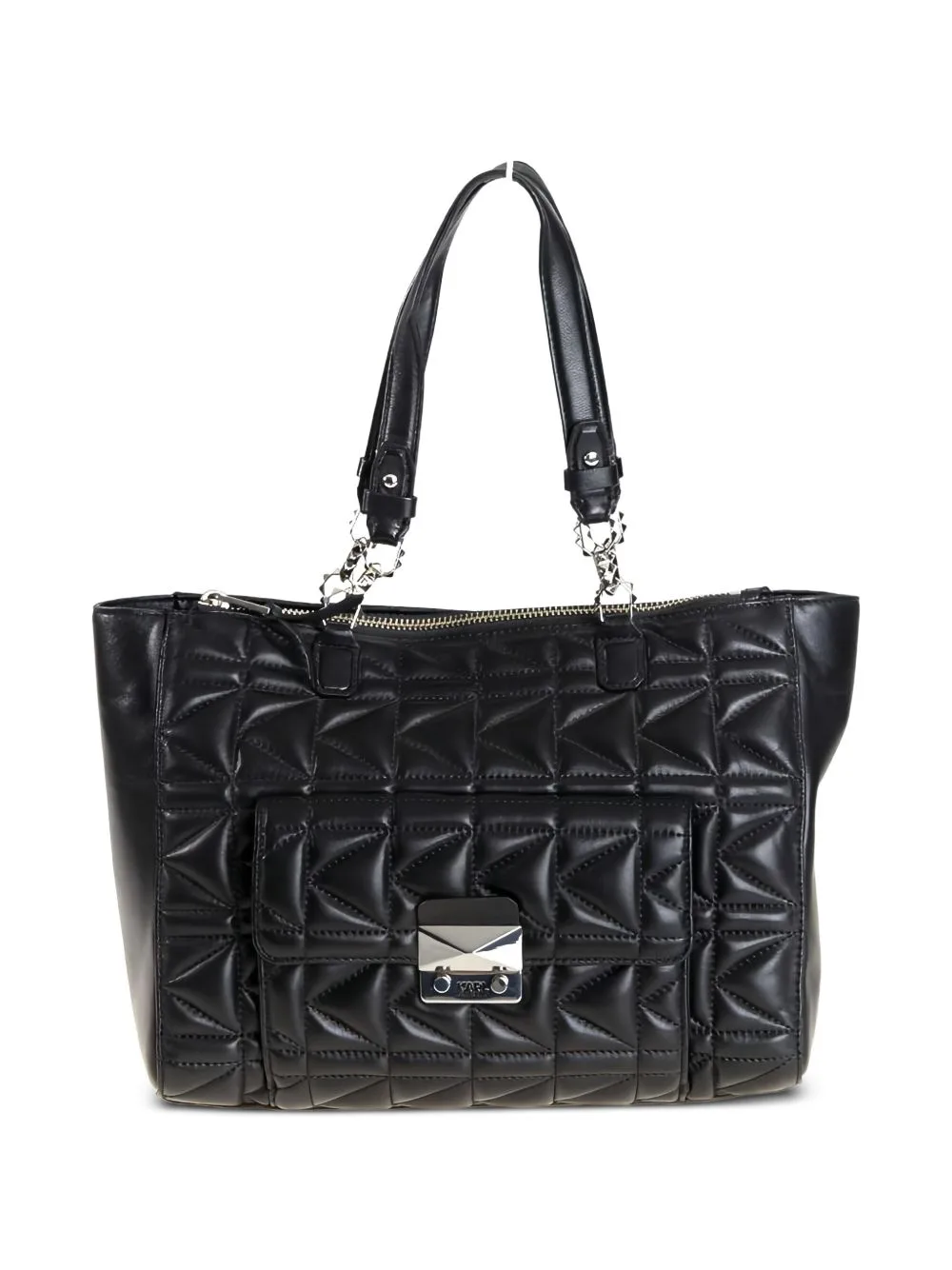Quilted Leather Tote Bag by Karl Lagerfeld