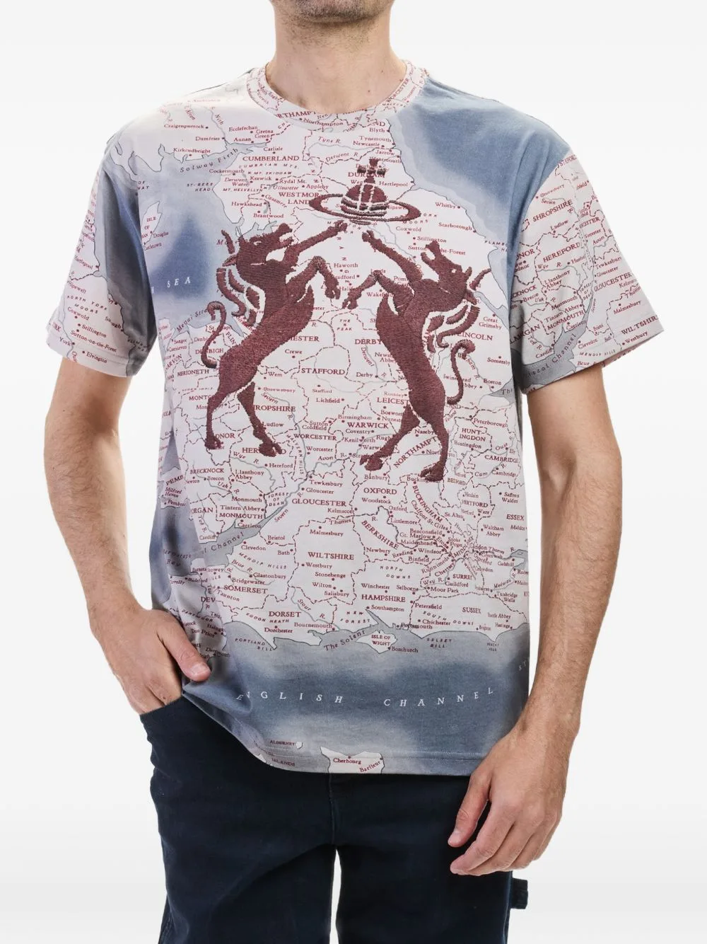 Horses Map-Print T-Shirt by Vivienne Westwood