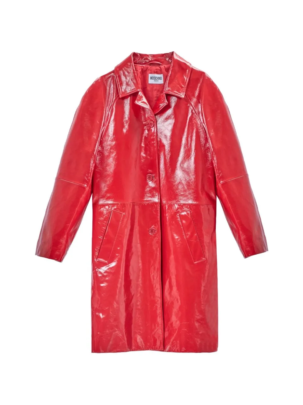 Patent Leather Coat by MOSCHINO JEANS