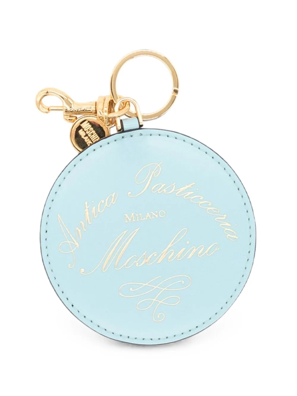 Antica Pasticceria Leather Keyring by Moschino
