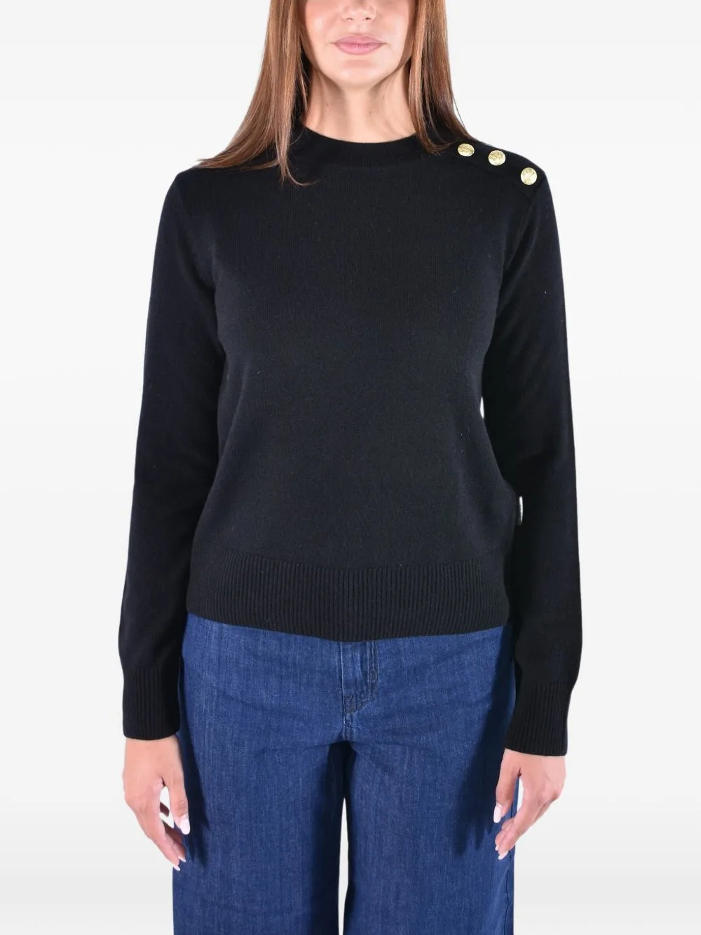 Penny Button-Detail Sweater by Barbour