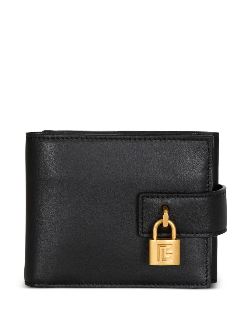 Trifold Padlock-Detail Wallet by Balmain