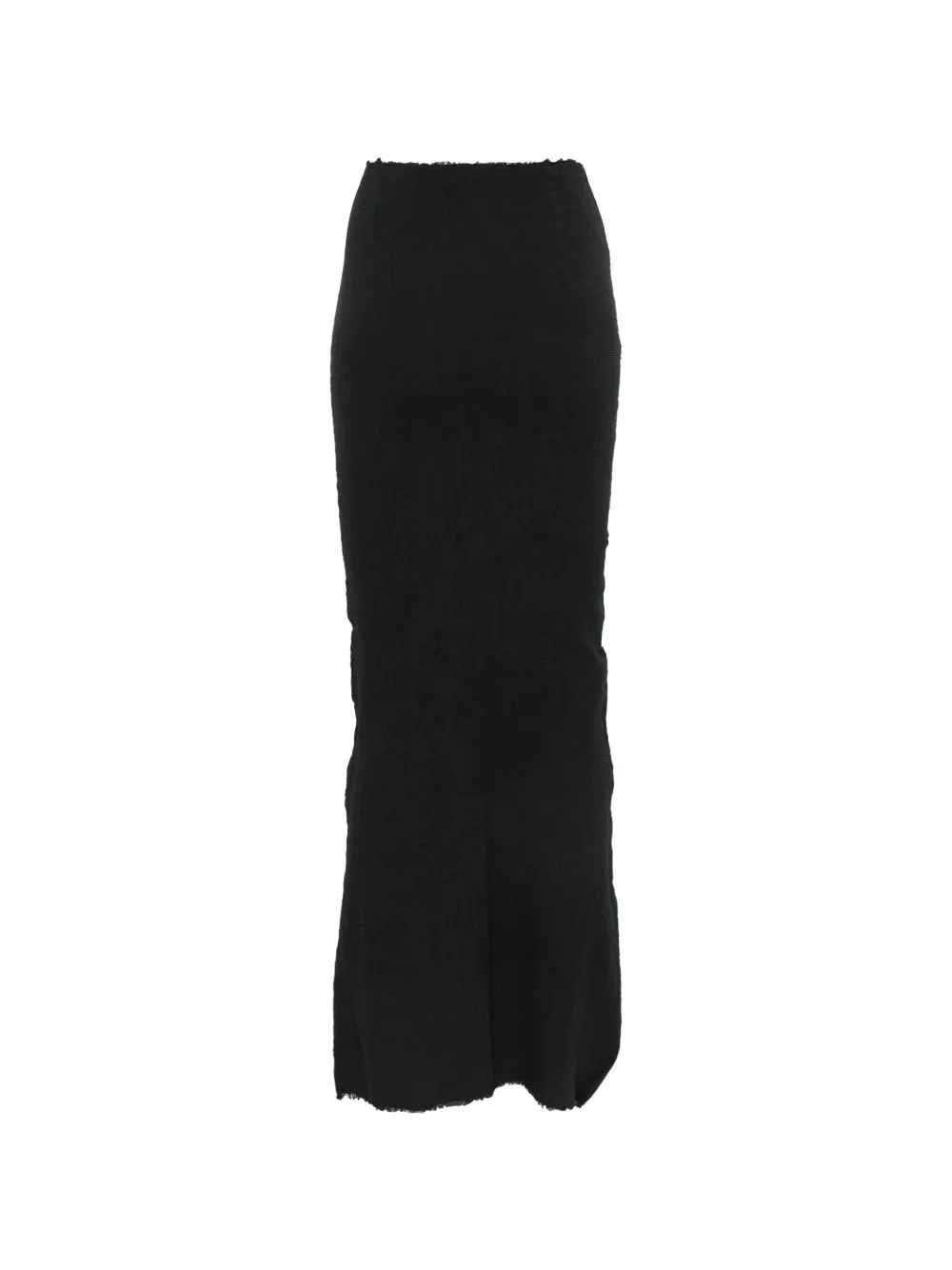 Raw-Edge Textured-Finish Maxi Skirt by Marc Le Bihan