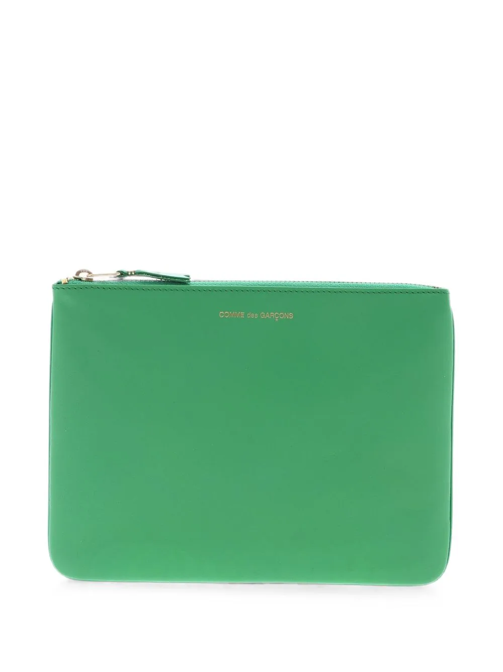 Logo-Print Leather Pouch by Comme Des Garçons