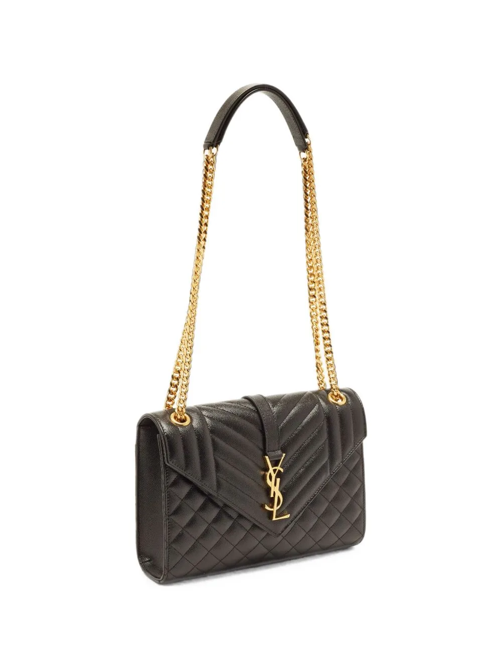 2021 Medium Envelope Matelassé Shoulder Bag by Saint Laurent Pre-Owned