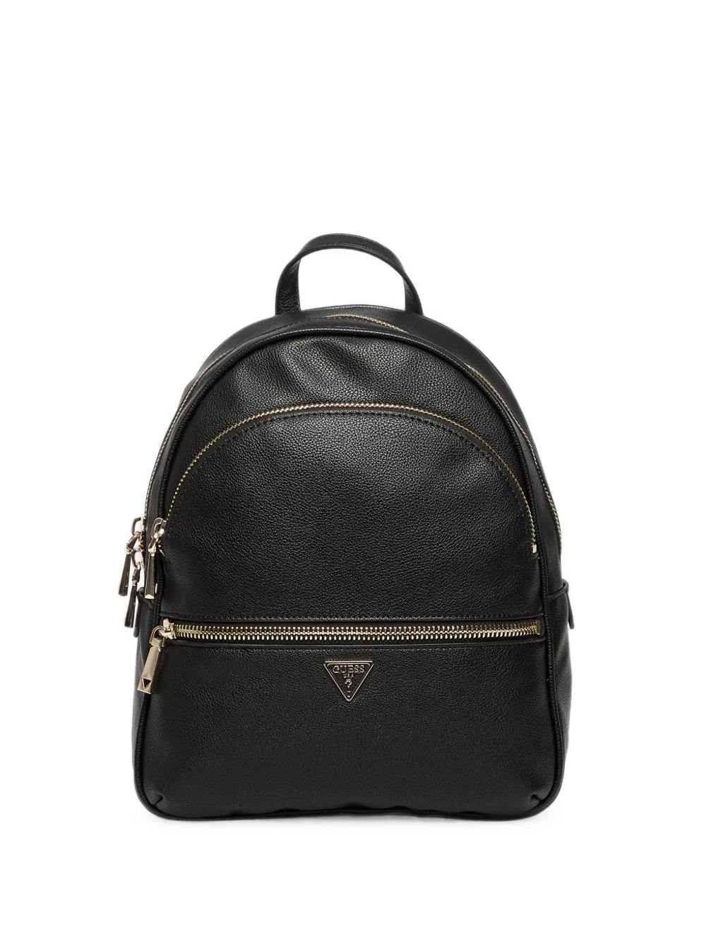 Manhattan Logo-Plaque Pebbled-Effect Backpack by GUESS USA