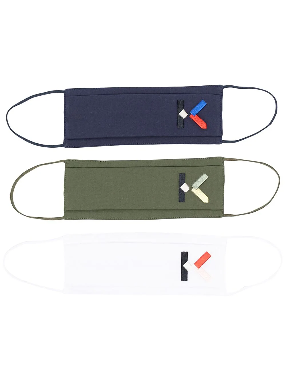 Logo-Print Face Masks (set of Three) by Kenzo