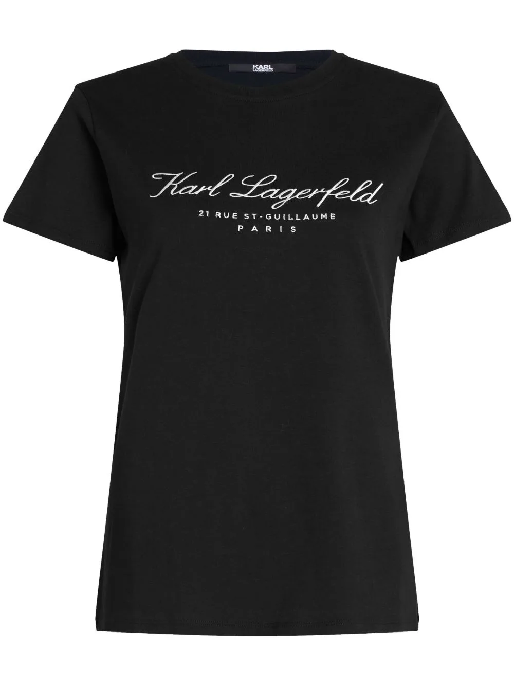 Hotel Karl Embroidered-Logo T-Shirt by Karl Lagerfeld