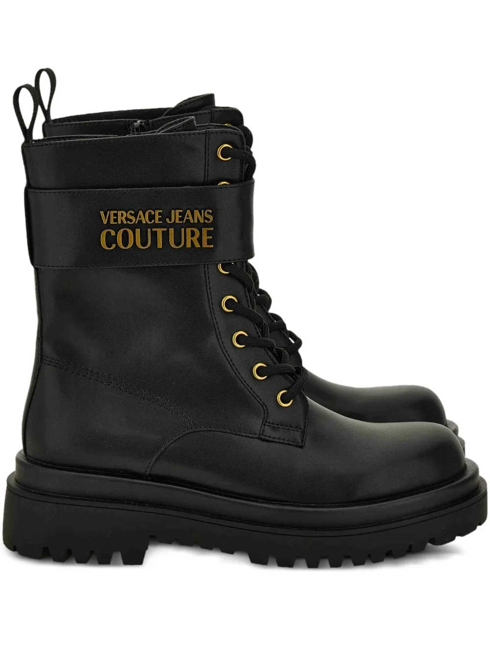 Lace-Up Strap Boots by Versace Jeans Couture