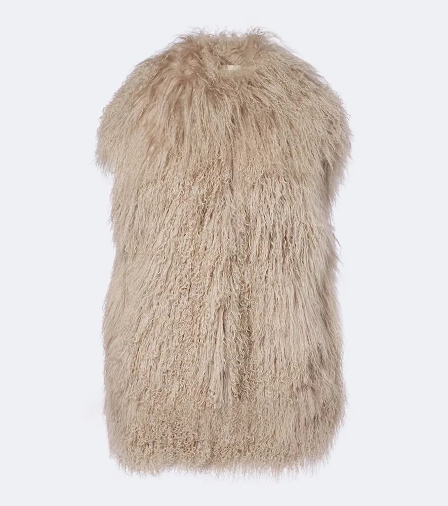 Shearling Vest by Yves Salomon