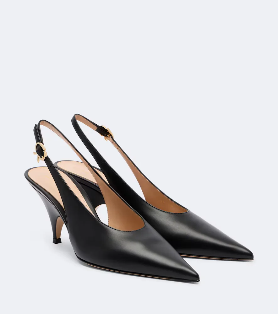 Sofia Leather Slingback Pumps by Gianvito Rossi