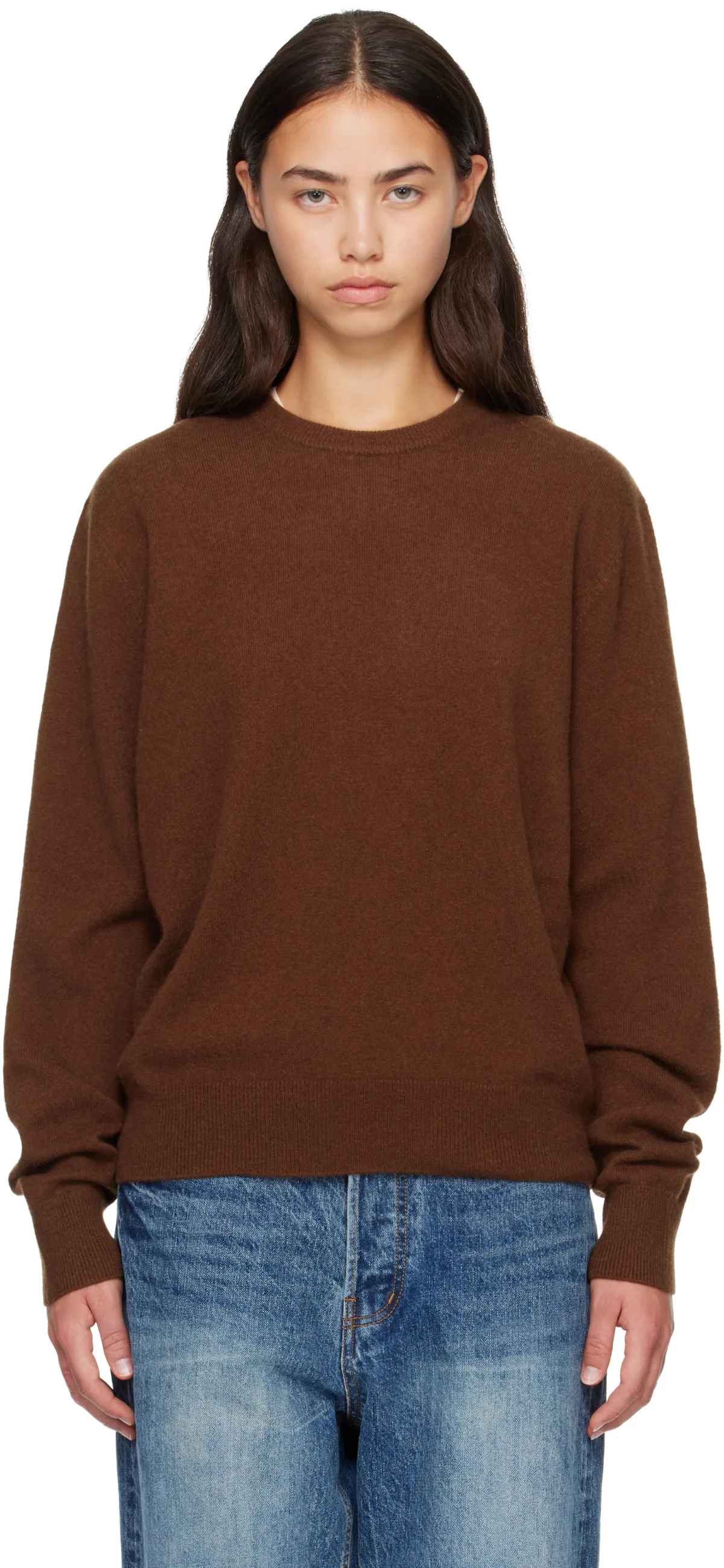 Knit Cashmere Crewneck Sweater