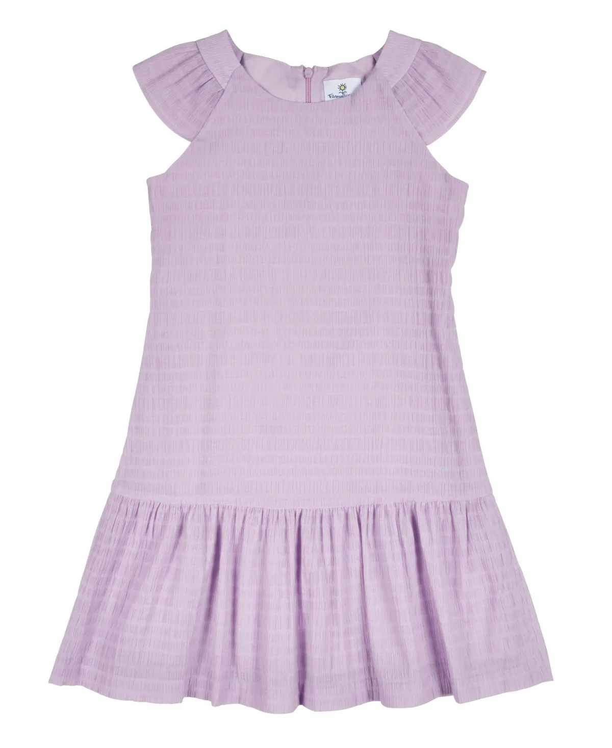 Crinkle Lawn Dress with Shirred Hem Ruffle by Florence Eiseman