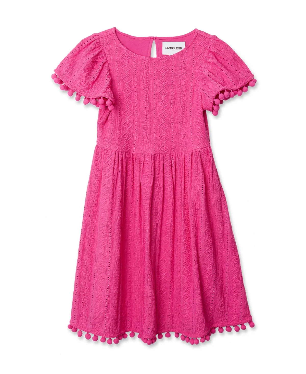 Lace Short Sleeve Dress by Lands' End