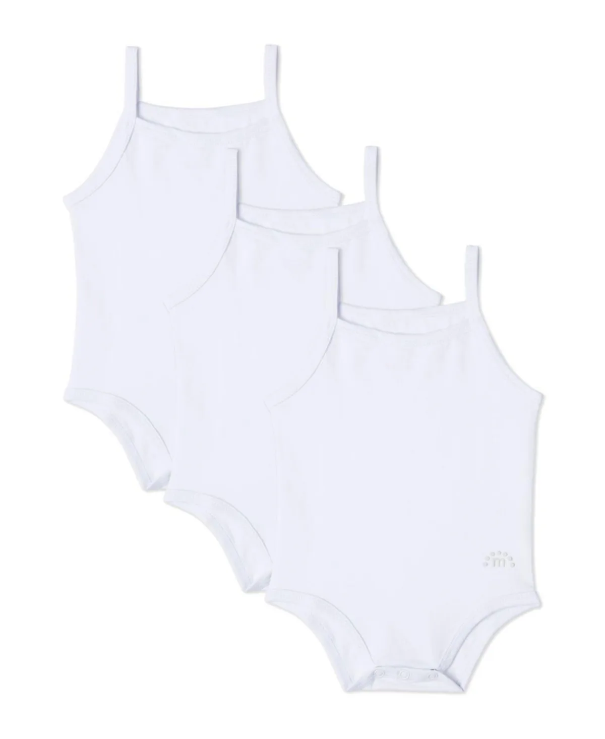3 Pair Pack Combed Cotton Rich Bodysuits by Memoi